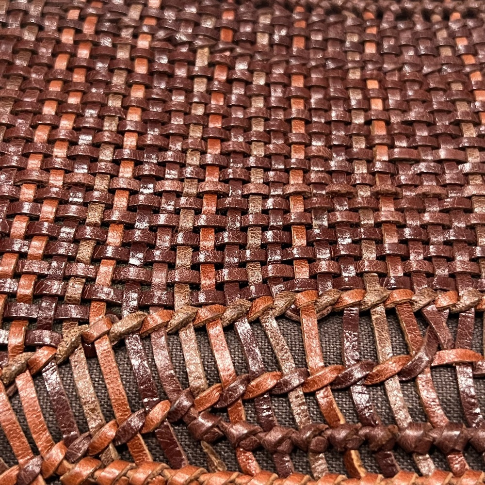 RARE Vintage Cole Hann Woven Leather Clutch - Picture 5 of 14